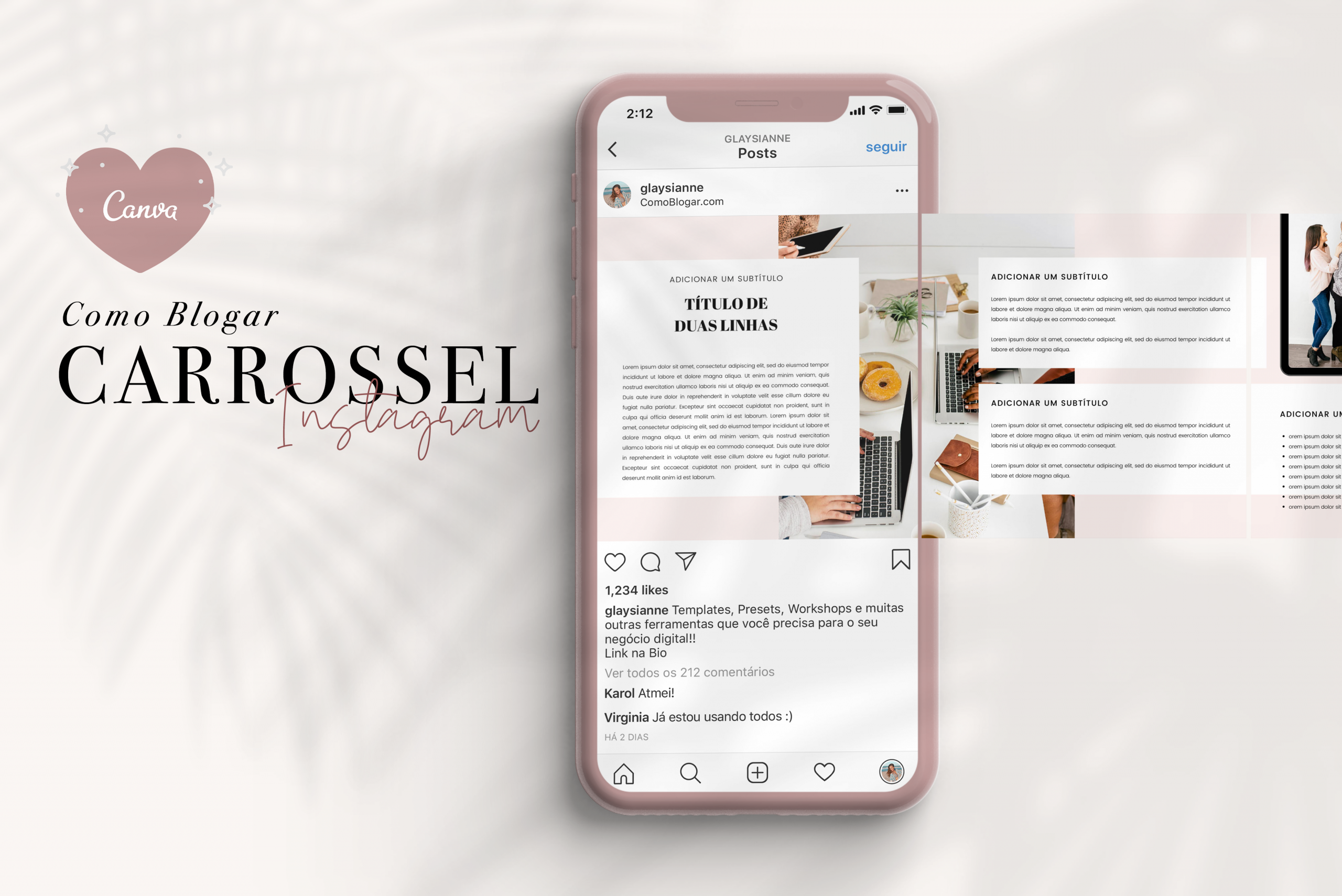 Template de Carrossel para Instagram